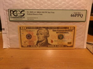 2004A $10 *STAR* PCGS GEM NEW 66PPQ! Fr 2039 A FW Star Note