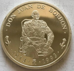 1993�N �X�y�C�� ��^ 42mm 1�I���X �V���o�[ �v���[�t 5 Ecu ���D/�h���E�t�@���E�f�E�{���{��