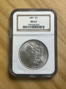 1887N AJ 1h K NGC MS63