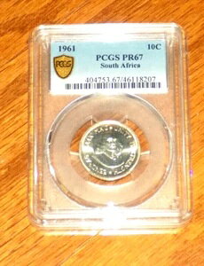 1961N 10Zg AtJ PCGS PR 67 S AtJ XCh AtJ v[tRC