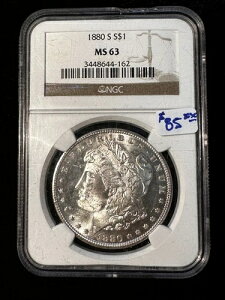 1880�N S �����K���E�_���[ NGC MS 63 162
