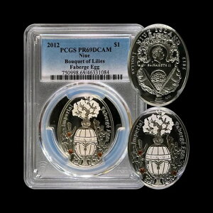 �j�E�G�A2012�N�A1�h���A��� - PCGS PR69 - �t�@�x���W�F�̗��A�����̉ԑ��̗�
