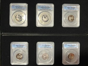 2009-S 米国DCおよび領土州クォーター硬貨6枚セット ANACS PR70 DCAM X84
