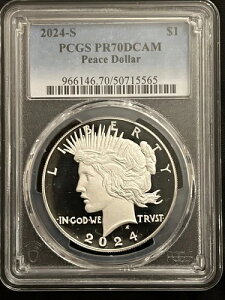 �����X�^�[�t���X�g�I2024-S PCGS PR70DCAM �s�[�X�_���[