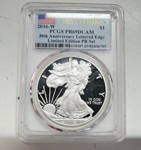 2016 W �V���o�[�C�[�O�� PCGS PR69 DCAM 30���N�L�O ���^�[�h�G�b�W ����v���[�t�Z�b�g