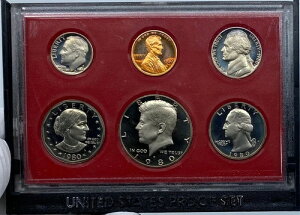 1980年代 アメリカ合衆国公式US造幣局プルーフコインセット i121249