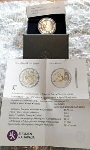 �t�B�������h Suomi 2 EURO Georg Henrik von Wright 2016 PP �v���[�t BS �|���b�V�� �v���[�g-