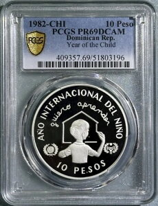 h~jJa 1982N  10y\ v[t `ChC[ IYOC PCGS PR 69 DC