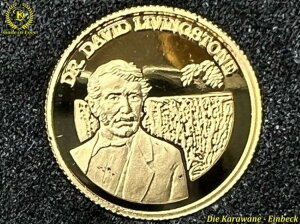ザンビア 1/25オンス 999 金貨 500 クワチャ 1999年 デイビッド・リビングストン博士 ザンビア プルーフ