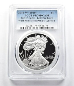 PR70DCam 2016-W (2020) �A�����J���V���o�[�C�[�O�� �E�F�X�g�|�C���g �v���C�x�[�g�I�[�N�V���� PCGS *5896