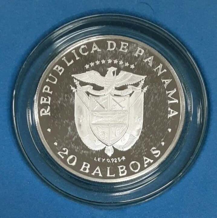 楽天市場】1974年 パナマ 20バルボア シモン・ボリバル プルーフ銀貨 
