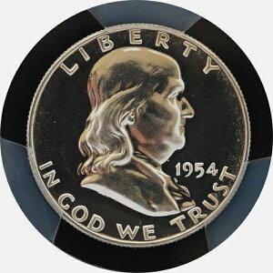 PR66 1954 PCGS�O���[�h �t�����N���� �V���o�[ �n�[�t�_���[ �v���[�t ������ �󏭃R�C��