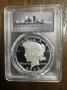 2023 S PEACE �V���o�[ �h�� $1 PCGS PR70DCAM FDOI (OGP �s�b�c�o�[�O ANA �t��)
