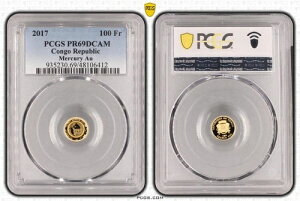 �R���S �S�[���h 100�t���� �v���[�t�R�C�� 2017�N KM#231 �}�[�L�����[�v���l�b�g PCGS PR69 �g�b�v??