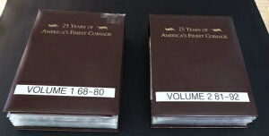 アメリカ最高級貨幣 25年プルーフセット クラッド 1968年 - 1992年 2巻セット