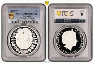 2000NVhj[IsbN 9[X 1IX Vo[v[tRC PCGS PR70DCAM