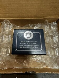アメリカ陸軍250周年記念 アメリカンイーグル 1オンス プルーフ銀貨