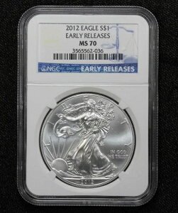 2012�N �A�����J�� �V���o�[ �C�[�O�� $1 NGC MS-70 �A�[���[�����[�X 2NFX