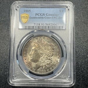 1885-P K $1 PCGS UNC ڍ F͕s