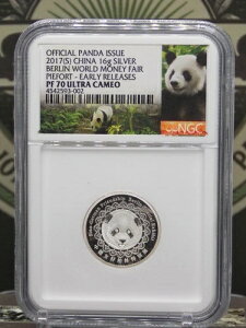 2017�N (S) ���� 16g .999 �V���o�[ ����PANDA���s NGC PF70 UC #002ARC �x������