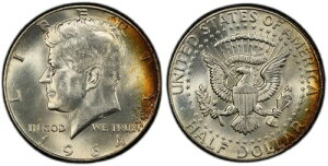 �g�[�����H�ς� 1964�N P �V���o�[ MS 65 �W���� F �P�l�f�B �V���o�[ �n�[�t�h�� PCGS �O���[�h 311