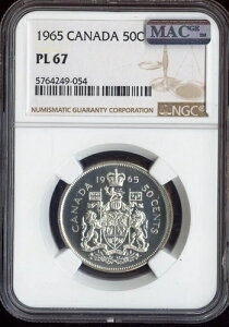 1965�N�J�i�_���50�Z���g 50C NGC PL67 MAC - �i��