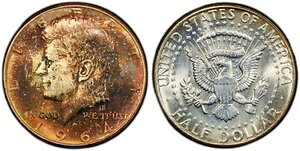 �g�[�����H�ς� 1964�N P �V���o�[ MS 65 �W���� F �P�l�f�B �V���o�[ �n�[�t�h�� PCGS �O���[�h 331