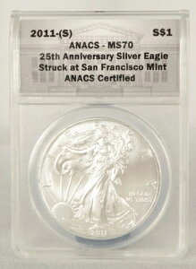 2011-S ANACS-MS70 25NLO 1h݃C[O݂TtVXRǂŒ