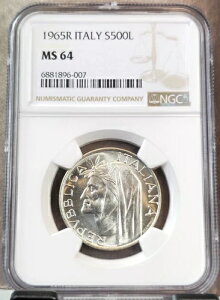 1965N C^A  500 _eEAMG[ NGC MS 64   BU