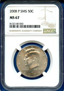 2008 P NGC SMS MS67 PlfB n[t_[ 50Zg čǃRC 2008-P MS-67
