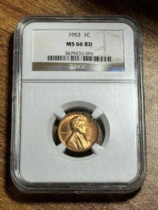 1953N P J[ EB[g Zg yj[ BU NGC MS66 RD iCXbhRC (Slab597) (AX)