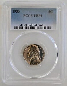PR66 1956NWFt@[\jbP PCGSO[h US 5C v[t P-MINT EXACT RC1