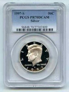 1997 S 50C SILVER �P�l�f�B �n�[�t�_���[ �v���[�t PCGS PR70DCAM GEMS MB 5204