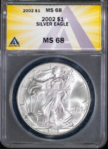 2002N 1h݃AJC[Oh MS 68 ANACS # 7668221 + {[iX