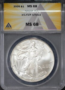 2005N 1h݃AJC[Oh MS 68 ANACS # 7577312 + {[iX
