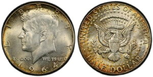 �g�[�����H�ς� 1964�N P �V���o�[ MS 65 �W���� F �P�l�f�B �V���o�[ �n�[�t�h�� PCGS �O���[�h 337