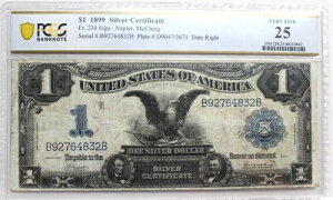 1899N 1hݏؖ FR 230 ubNC[O O[h PCGS 25 VF lCsAE}NO
