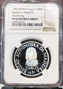 1981 |gK Vo[ 100 GXN[h I[gm~[ NGC PF 69 Eg JI A gbv |bv 1