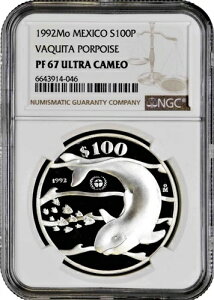 ���L�V�R 100 �y�\ 1992�ANGC PF67 UC�A�uVaquita (Phocoena sinus)�v���
