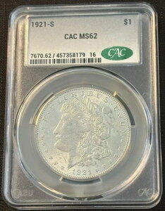 1921-S 1hK CAC MS62