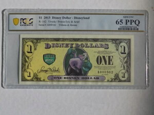 2013�N �V���A���i���o�[ 1�h�� �f�B�Y�j�[�h�� DIS162 PCGS 65PPQ