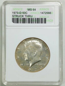 1970-D �X�g���b�N�X���[ 50�Z���g �P�l�f�B �n�[�t�_���[ MS64 ANACS 1472566 �I�[���h �\�[�v�{�b�N�X �z���_�[