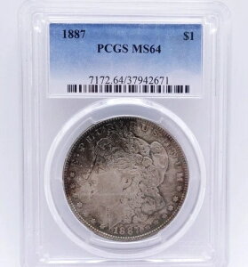1887�N �����K����� 1�h���d�� - PCGS MS 64
