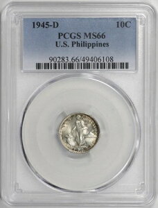1945-D AJ tBs 10Z^{ 10Zg PCGS MS66 [BN108]