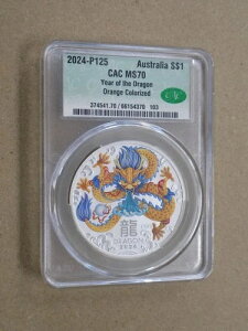 2024 P125 $1 I[XgA 1IX Vo[ IW J[CY hSN CAC MS 70