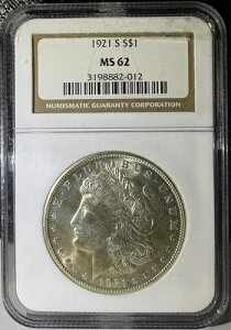 1921-S 1hK NGC MS62 (012)