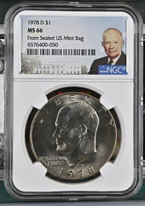 ??1978 D $1 �A�C�[���n���[ �_���[ NGC MS66!!! - �V�i���J���A���i�ʁI??