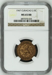 �L�����\�[ 1947�N 2.5�Z���g�i2 1/2�j�AKM# 42�ANGC MS-65 RB