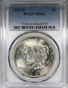 1922N-D s[X_[ PCGS MS62 x^[f[g 1h Cgg[RC