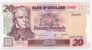 �X�R�b�g�����h 20�|���h 1999�N3��22�� UNC P121c �T�[�E�E�H���^�[�E�X�R�b�g